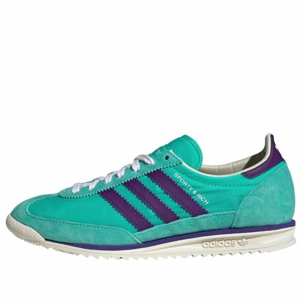 adidas アディダス レディース スニーカー 【(WMNS) adidas x Sporty & Rich SL 72 OG 'Teal Power Purple' JS0261】 サイズ US_8(25.0cm)｜asty