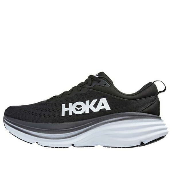 HOKA ONE ONE ホカオネオネ レディース スニーカー 【(WMNS) HOKA ONE ONE Bondi 8 D Wide 'Black White' 1127954-BWHT】 サイズ US_7(24.0cm)|asty