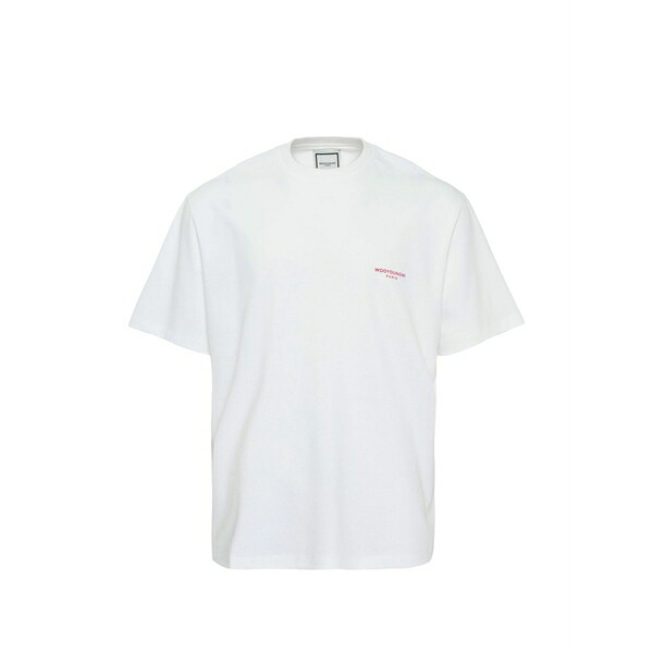 ウーヨンミ メンズ プルオーバー トップス Logo t-shirt White