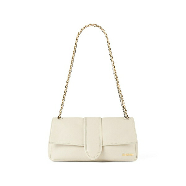 ジャクエムス レディース ショルダーバッグ 御徒面子 Le bambino cha￡ne leather shoulder bag Neutrals