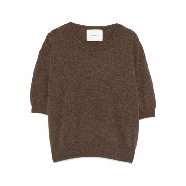 リサ・ヤン レディース ティーシャツ トップス Genevra short-sleeve top Brown