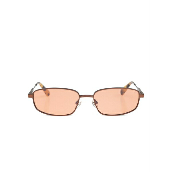 ジャクエムス メンズ サングラス・アイウェア 付属物 Rectangle-frame sunglasses Brown