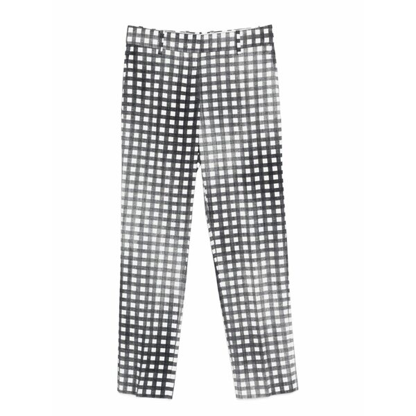 エルマンノ シェルヴィーノ レディース 心地よいズボン下 ボトムス Gingham trousers Black