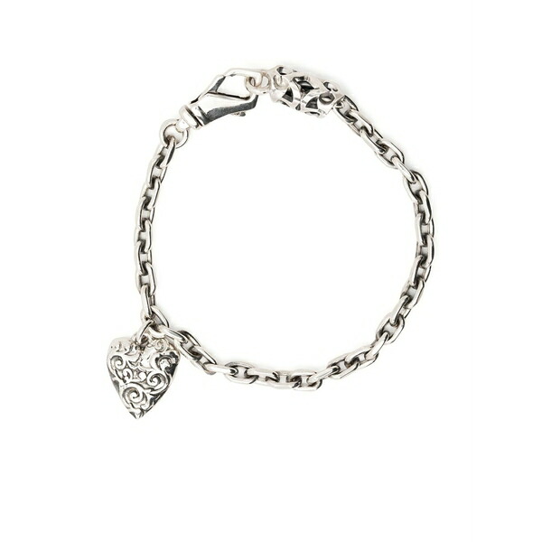 エマニュエレ ビコッキ メンズ ブレスレット・バングル・アンクレット 付属物 Arabesque heart bracelet Silver