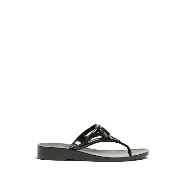 ヴァレンティノ ガラヴァーニ レディース サンダル シューズ Vlogosignature rubber flip-flop sandals Black