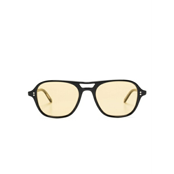 ギャレットライト メンズ サングラス・アイウェア 付属物 Round-frame sunglasses  Black