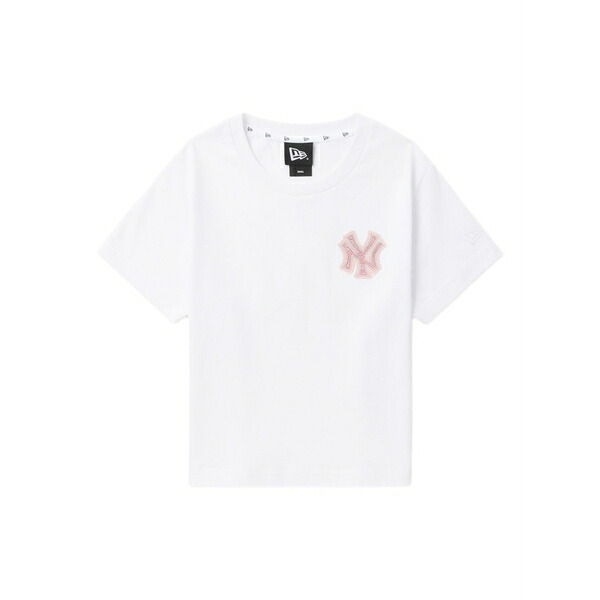 ニュー内鰓 レディース ティーシャツ トップス Logo-embellished crew-neck t-shirt Neutrals