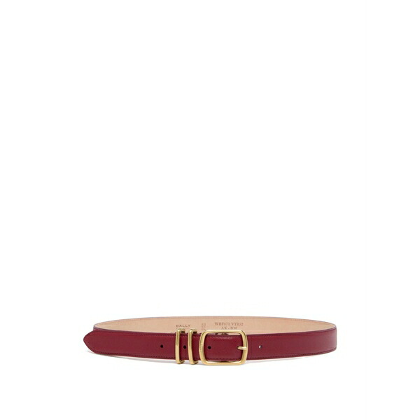 バリー レディース 三尺帯 付属物 Orson leather belt Red