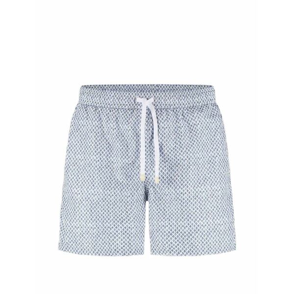グランサッソ メンズ 心地好いズボン下 ボトムス Logo swim short Blue