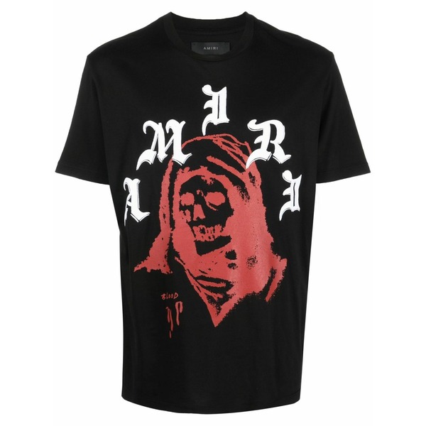 アミリ メンズ ティーシャツ トップス X wes lang solar kings t-shirt Black