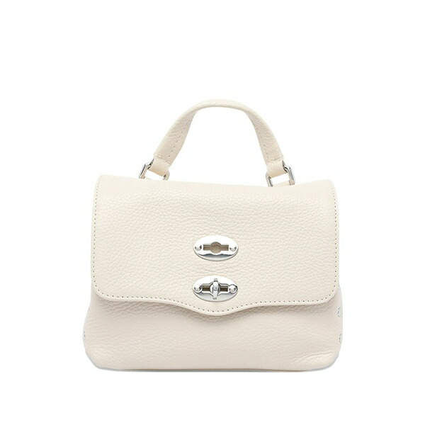 ザネラート レディース トートバッグ 御徒面子 Postina turn-lock flap handbag White