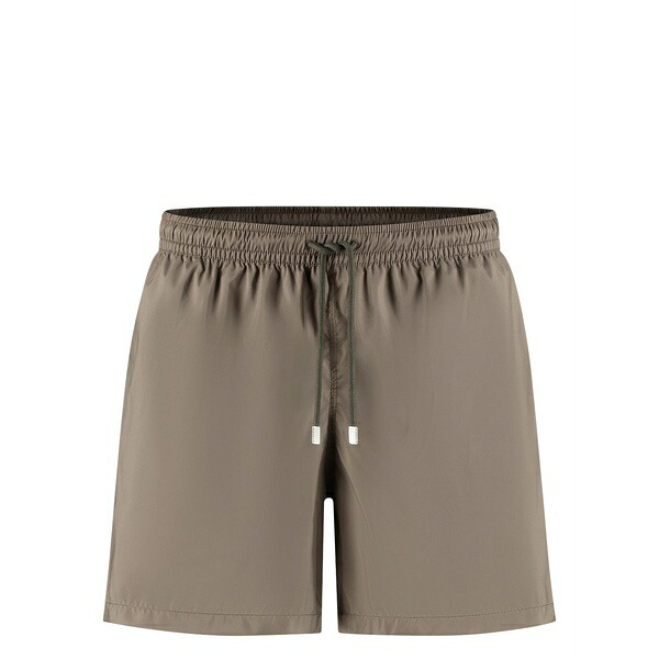 フェデーリ メンズ 心地よいズボン下 ボトムス Woven swim shorts Brown