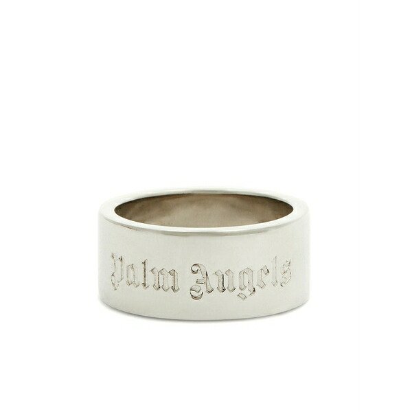 パーム・エンジェルス メンズ 輪っか 付属物 Logo band ring Silver