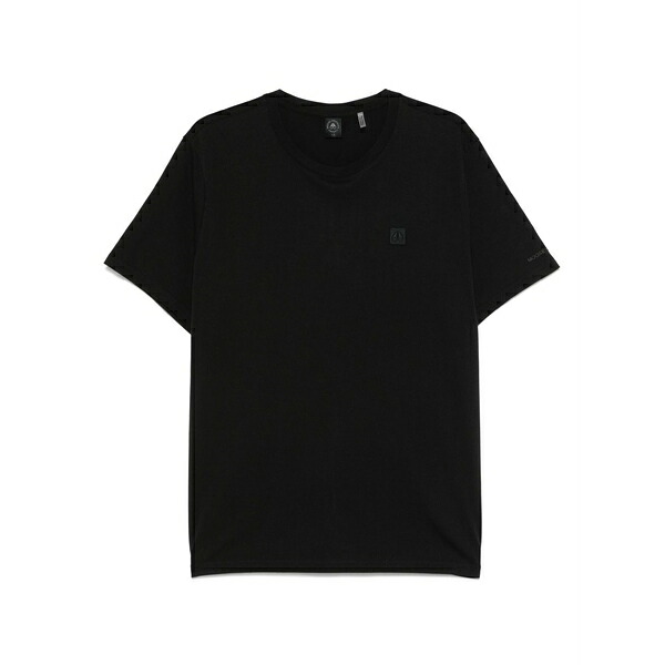 ムースナックルズ メンズ プルオーバー トップス Logo-patch t-shirt Black