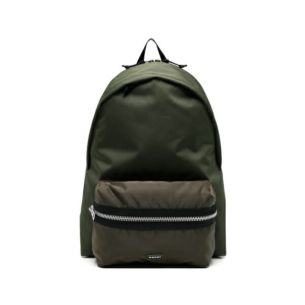 サカイ メンズ うしろ側風呂敷き包み・背嚢 御徒面子 Zip backpack Green