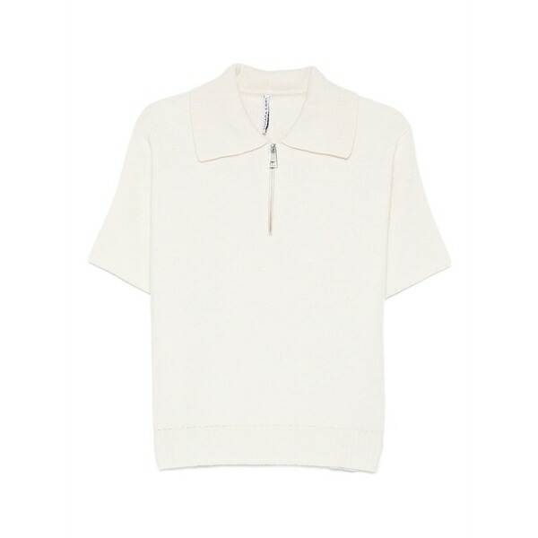 リビアナコンティ レディース 編み物\u0026ティーシャツ アウター Cameron zip-up sweater Neutrals