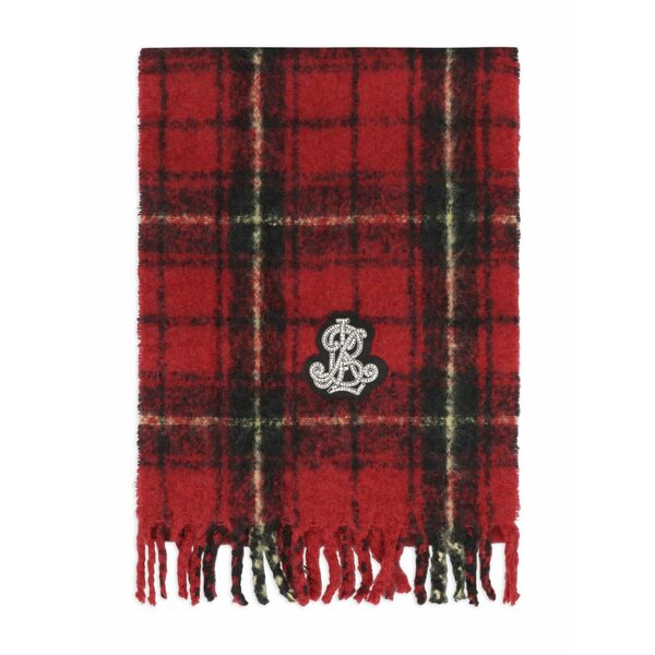 ラルフローレン レディース えり巻き・袈裟・えり巻き 付属物 Tartan fringed scarf Red