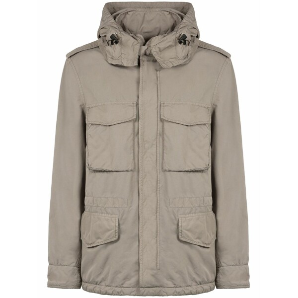 アスペジ レディース 上衣＆上衣 アウター Multi-pocket hooded jacket  Neutrals