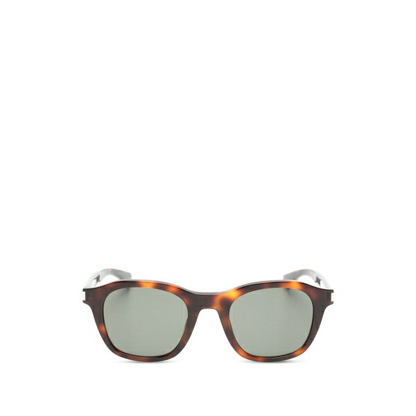 サンローラン アイウェア メンズ サングラス・アイウェア アクセサリー Tortoiseshell-pattern sunglasses Brown|asty