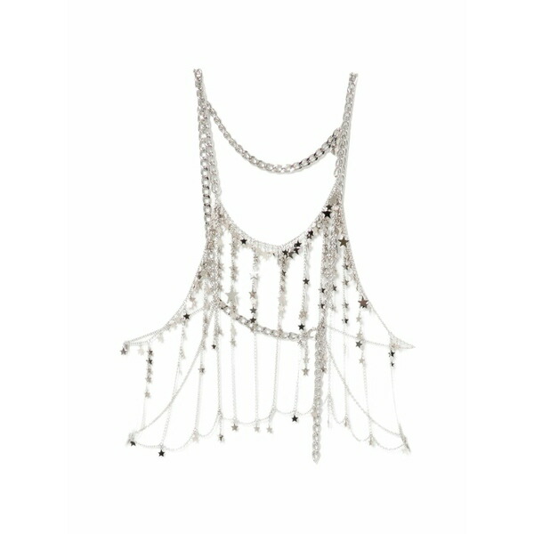 ノワール ケイ ニノミヤ レディース カットソー トップス Embellished harness Silver