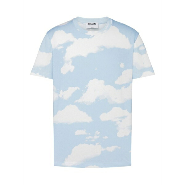 モスキーノ メンズ プルオーバー トップス Cloud-print t-shirt Blue
