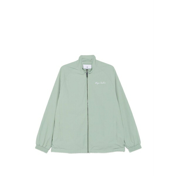 セルジオ・タッキーニ メンズ 上衣＆上衣 アウター Brunelleschi logo-embroidered track jacket Green