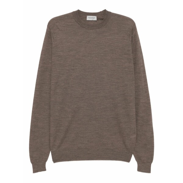 ジョンスメドレー メンズ 編み物\u0026プルオーバー アウター Crew neck jumper Brown
