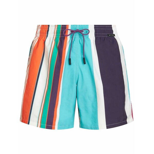 エトロ メンズ 心地好いズボン下 ボトムス Striped swim shorts Blue