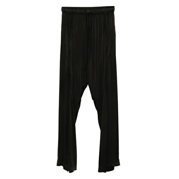 ユリウス メンズ 心地よいズボン下 ボトムス Pintuck-detail trousers Black