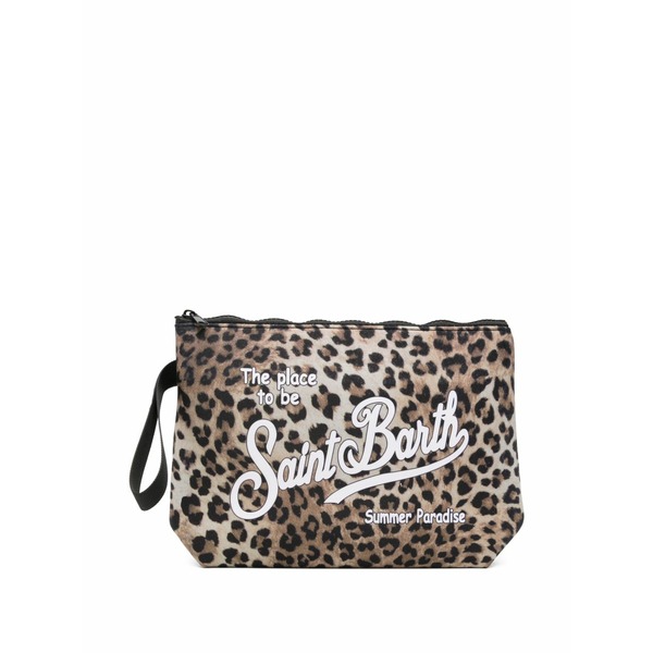 エムシーツーセイントバース レディース ショルダーバッグ 御徒面子 L aline leopard-print clutch bag Neutrals