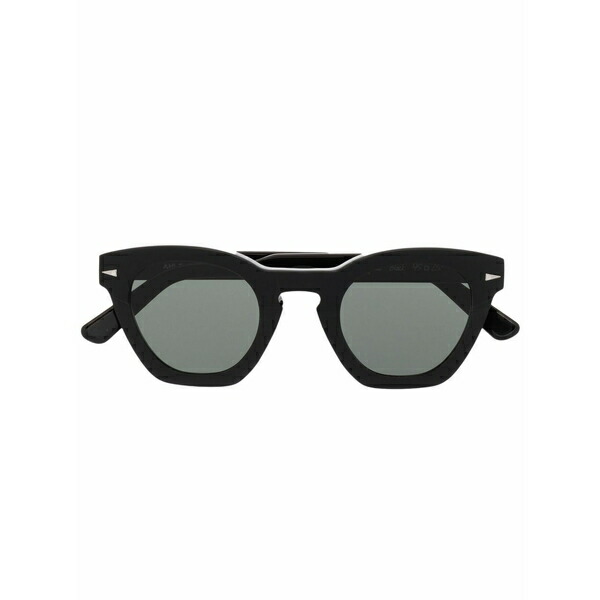 アレム メンズ サングラス・アイウェア 付属物 Round-frame sunglasses Black