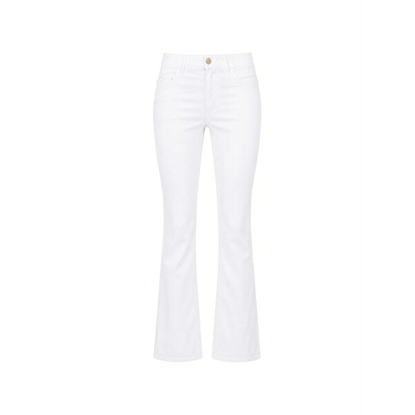 フラコミーナ レディース ジーンズズボン下 ボトムス Five-pocket flared jeans White