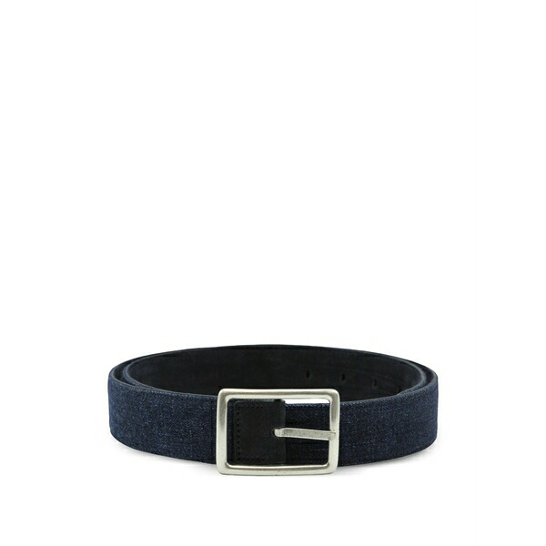 ムーレー メンズ 三尺帯 付属物 Square buckle belt Blue