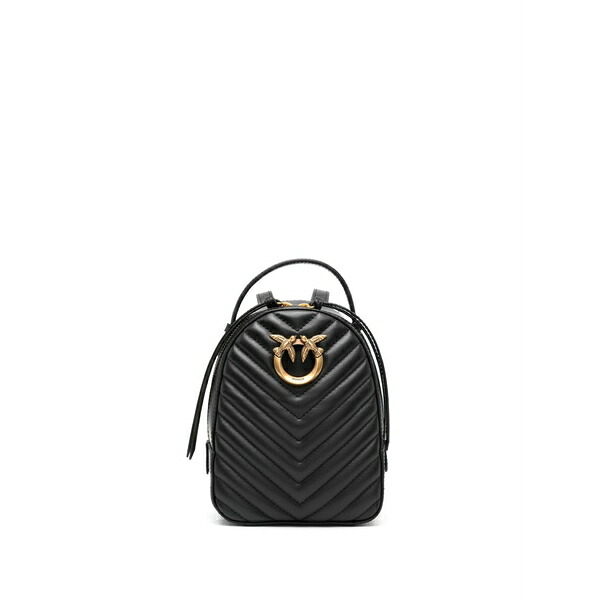 ピンコ レディース うしろ側容器に並べる・背嚢 御徒面子 Love click mini bag Black