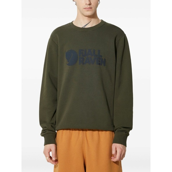 フェールラーベン メンズ パーカー・スウェットシャツ アウター Logo crew-neck sweatshirt Green