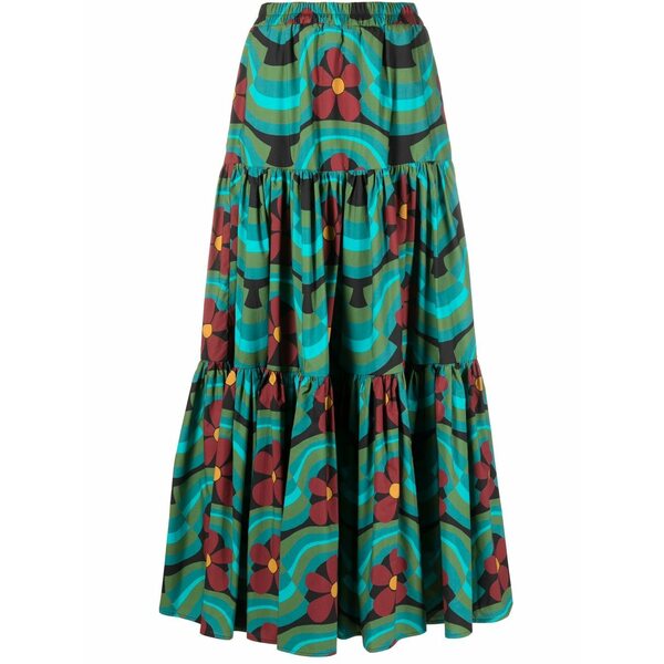 ラ・ダブル・ジェイ レディース スコート ボトムス Big tiered skirt Green
