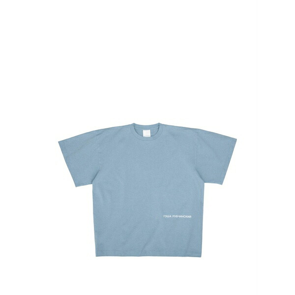 ゴーシャ ラブチンスキー メンズ ティーシャツ トップス Logo-print t-shirt Blue
