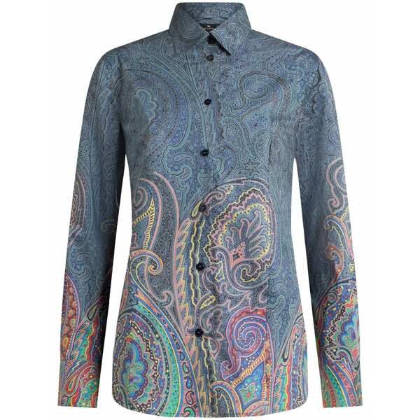 エトロ レディース プルオーバー トップス Paisley-print shirt Blue
