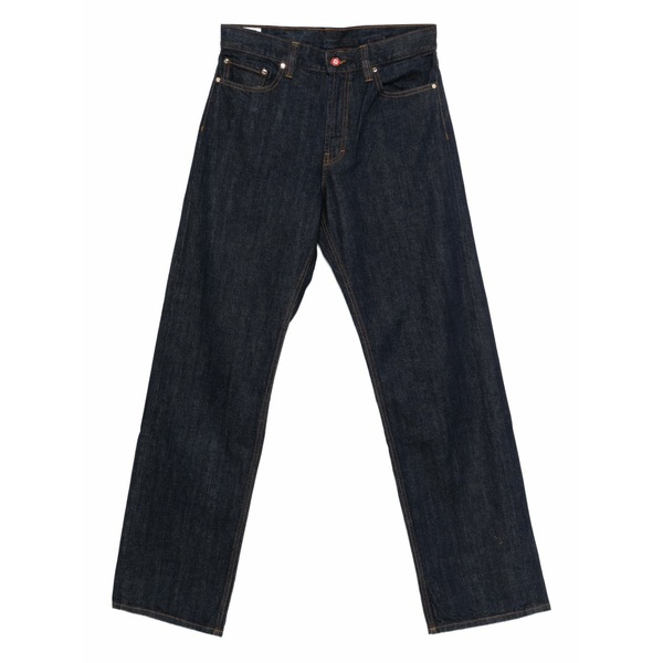 カサブランカ メンズ デニムパンツ ボトムス Logo-patch jeans Blue|asty