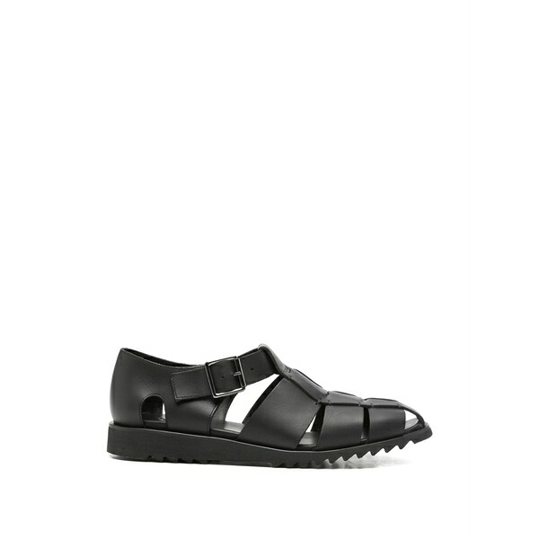 パラブーツ メンズ サンダル シューズ Buckled-fastening sandals Black