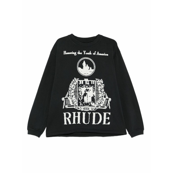 ルード メンズ パーカー・スウェットシャツ アウター Long-sleeve t-shirt Black