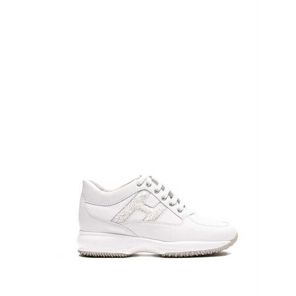 ホー火器 レディース スニーカー シューズ Logo round-toe sneakers White