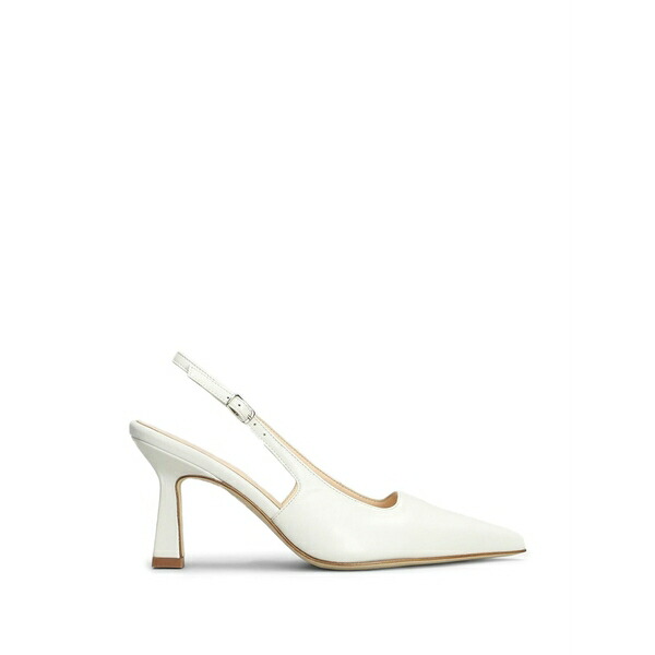 アンナ・エフ レディース パンプス シューズ Pointed-toe slingback pumps White