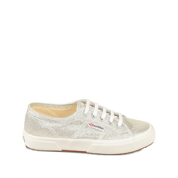 つづり方ガ メンズ スニーカー シューズ Glitter lace-up sneakers Silver