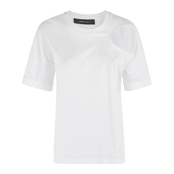 フェデリカ・トシ レディース プルオーバー トップス Cotton t-shirt White