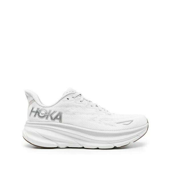 ホカオネオネ メンズ スニーカー シューズ Clifton 9 lace-up sneakers White