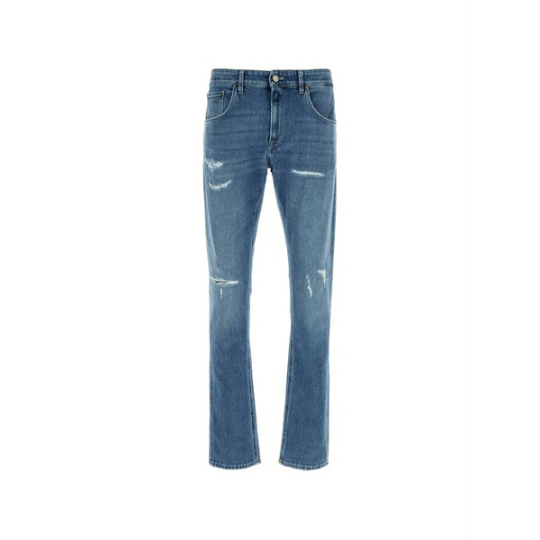 PTトリノ メンズ ジーンズズボン下 ボトムス Distressed-effect jeans Blue