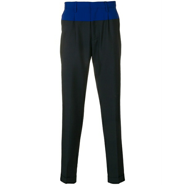 トミー ヒルフィガー メンズ 心地よいズボン下 ボトムス Two-tone tailored trousers Blue