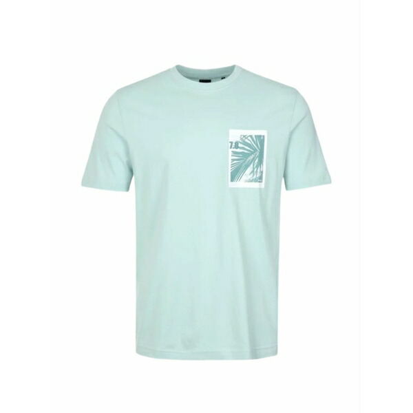 雇い主 メンズ ティーシャツ トップス Graphic-print t-shirt Blue