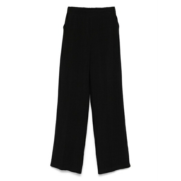 ブランカ ヴィータ レディース 心地よいズボン下 ボトムス Linen trousers Black